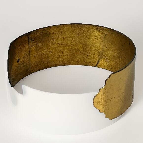 VTG Bronze Metal Cuff Odell Northside 1957 Show Grand CHAMPION Male Hog Bracelet - Picture 3 of 11